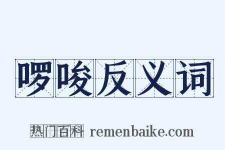 啰唆反义词是什么意思的图片